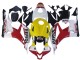 White Yellow Red Repsol HRC 2007-2008 Honda CBR600RR Motorcycle Fairings