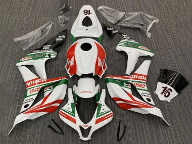 White Red Green Glossy Black Castrol 16 2007-2008 Honda CBR600RR Motorcycle Fairings