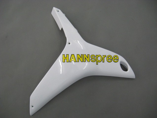 White Green Yellow Glossy Black Hannspree 2007-2008 Honda CBR600RR Motorcycle Fairings