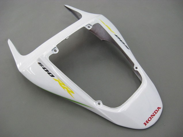 White Green Yellow Glossy Black Hannspree 2007-2008 Honda CBR600RR Motorcycle Fairings
