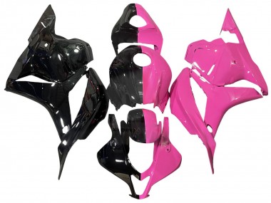 Pink Glossy Black Split 2009-2012 Honda CBR600RR Motorcycle Fairings