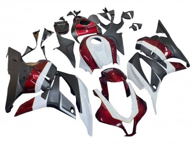 White Red Matte Black 2009-2012 Honda CBR600RR Motorcycle Fairings