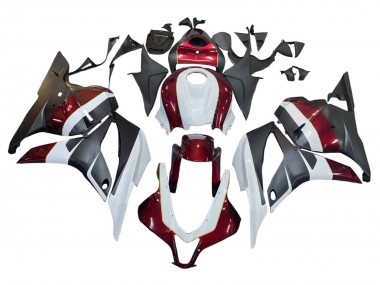White Red Matte Black 2009-2012 Honda CBR600RR Motorcycle Fairings