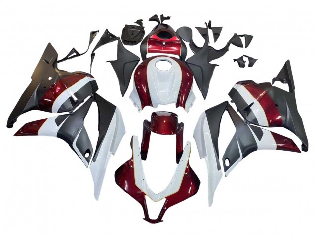 White Red Matte Black 2009-2012 Honda CBR600RR Motorcycle Fairings