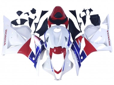 White Red Blue 2009-2012 Honda CBR600RR Motorcycle Fairings