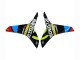 Black Multicolor MoviStar 2009-2012 Honda CBR600RR Motorcycle Fairings