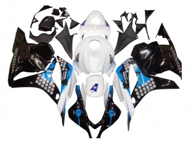 White Blue Glossy Black 2009-2012 Honda CBR600RR Motorcycle Fairings Kit