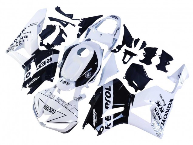 White Glossy Black Repsol 2013-2023 Honda CBR600RR Motorcycle Fairings