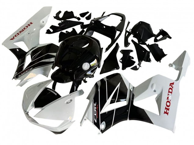 White Glossy Black 2013-2023 Honda CBR600RR Motorcycle Fairing Kits