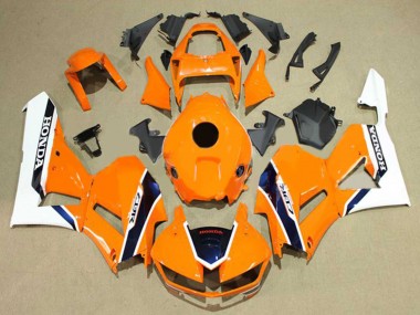 White Orange Dark Blue 2013-2023 Honda CBR600RR Motorcycle Fairings
