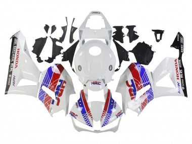 White Red Blue HRC 2013-2023 Honda CBR600RR Motorcycle Fairing
