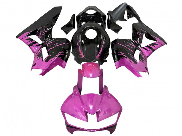 Pink Glossy Black 2013-2023 Honda CBR600RR Motorcycle Fairings