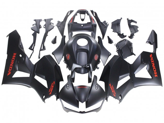 Matte Black Red Decals 2013-2023 Honda CBR600RR Motorcycle Fairings