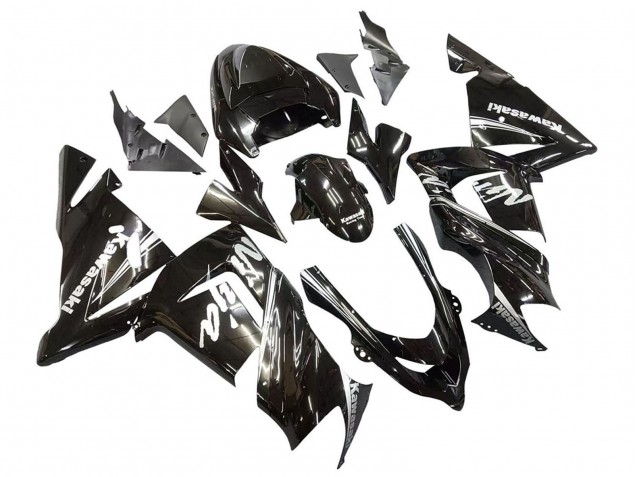 Glossy Black Ninja 2004-2005 Kawasaki ZX10R Motorcycle Fairings