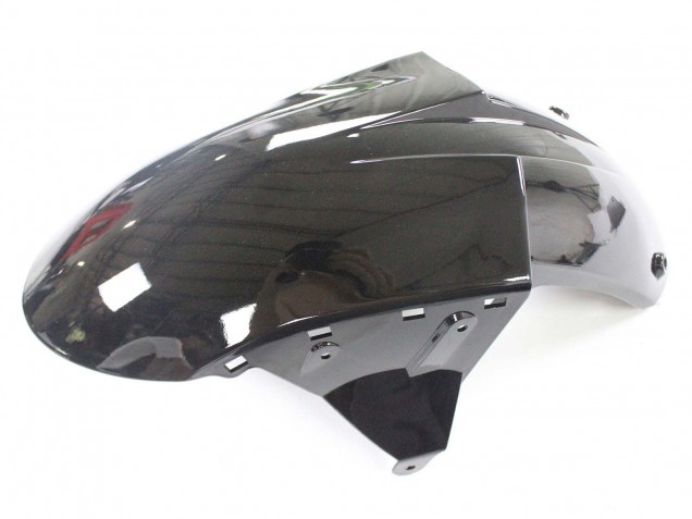 Black with Green Flame Ninja 2004-2005 Kawasaki ZX10R Motorcycle Fairings