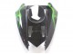 Black with Green Flame Ninja 2004-2005 Kawasaki ZX10R Motorcycle Fairings