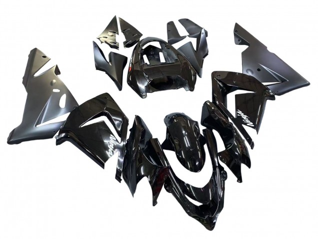 Glossy Matte Black Ninja 2004-2005 Kawasaki ZX10R Motorcycle Fairings