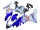 Glossy Blue White Fiat Motul 2004-2005 Kawasaki ZX10R Motorcycle Fairings