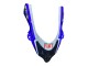 Glossy Blue White Fiat Motul 2004-2005 Kawasaki ZX10R Motorcycle Fairings