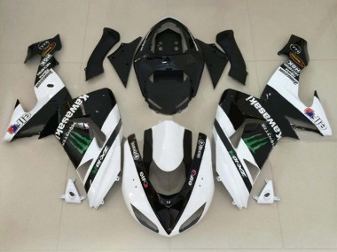 Green Red Black 2004-2005 Kawasaki ZX10R Motorcycle Fairings