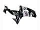 Glossy Black White West 2006-2007 Kawasaki ZX10R Motorcycle Fairings