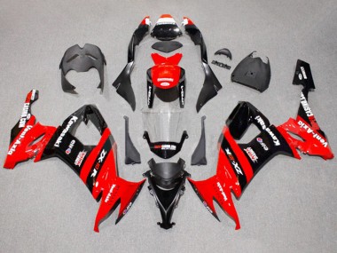 Red Black Kick Elf 2008-2010 Kawasaki ZX10R Motorcycle Fairings