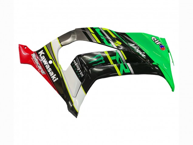 Green Yellow Black White Elf Monster 2011-2015 Kawasaki ZX10R Motorcycle Fairings