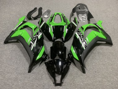 Green Glossy Black Matte Black 2011-2015 Kawasaki ZX10R Motorcycle Fairings