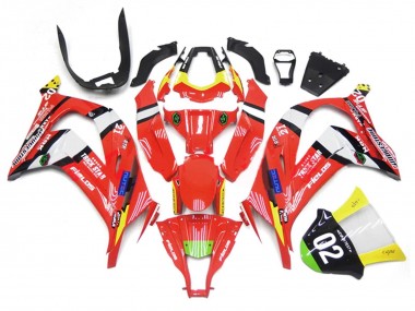 Red Yellow White Black Green Blue Trick Star 02 2011-2015 Kawasaki ZX10R Motorcycle Fairings
