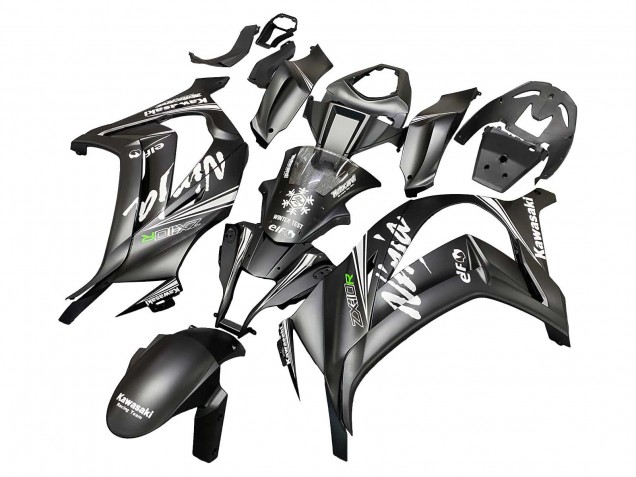 Matte Black Green Elf 2011-2015 Kawasaki ZX10R Motorcycle Fairings
