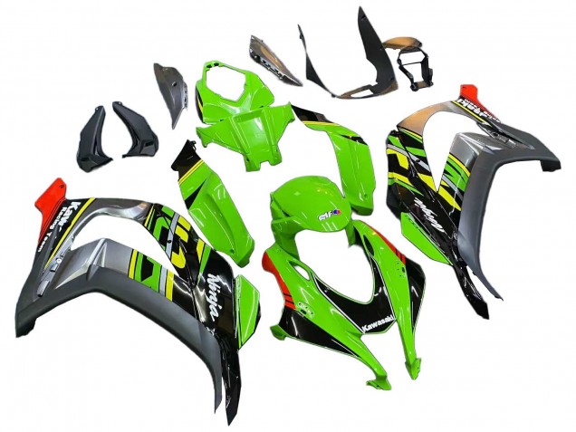 Green Red Grey 2016-2020 Kawasaki ZX10R Motorcycle Fairings