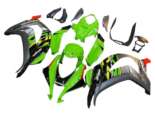 Green Red Grey 2016-2020 Kawasaki ZX10R Motorcycle Fairings