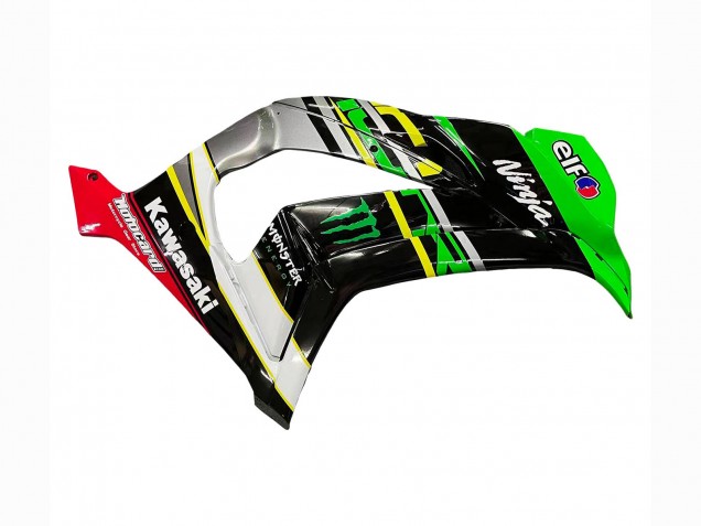 Green Yellow Red Black Elf Monster 2016-2020 Kawasaki ZX10R Motorcycle Fairings
