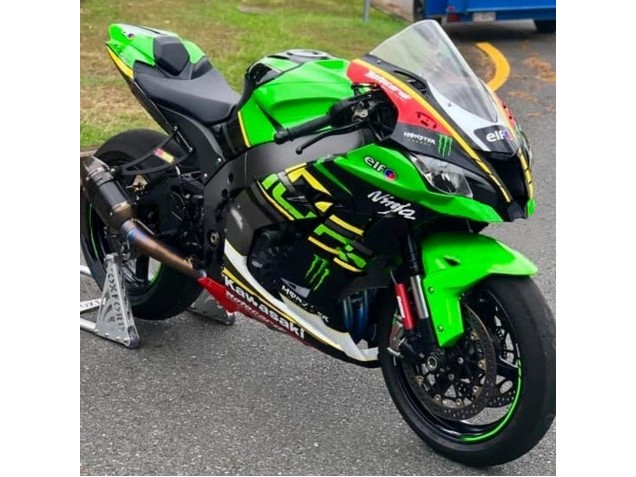 Green Yellow Red Black Elf Monster 2016-2020 Kawasaki ZX10R Motorcycle Fairings