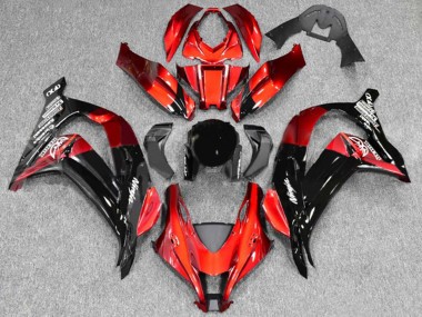 Red Glossy Black 2016-2020 Kawasaki ZX10R Motorcycle Fairings