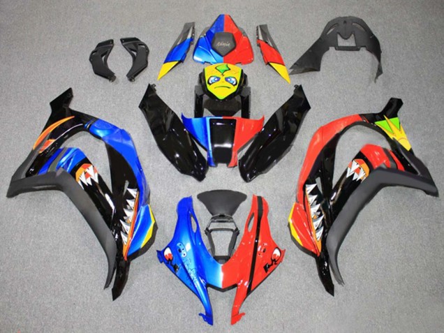 Blue Red Yellow Black Shark 2016-2020 Kawasaki ZX10R Motorcycle Fairings