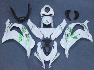 White Green Ninja 2016-2020 Kawasaki ZX10R Motorcycle Fairings