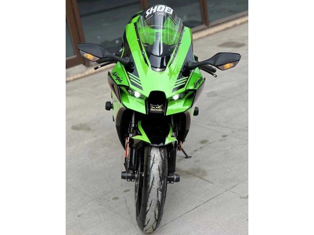 Green Glossy Black 2021-2025 Kawasaki ZX10R Motorcycle Fairings