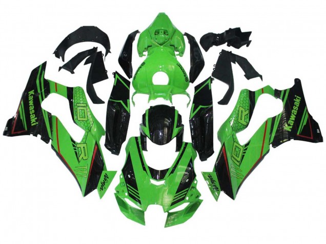 Green Glossy Black 2021-2025 Kawasaki ZX10R Motorcycle Fairings