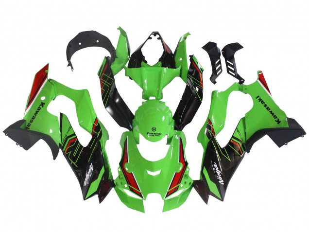 Green Black Red 2021-2025 Kawasaki ZX10R Motorcycle Fairings