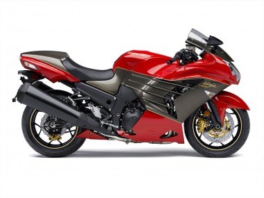 Red Matte Black Gold Ninja 2012-2024 Kawasaki ZX14R ZZR1400 Motorcycle Fairings