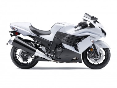 White Matte Black 2012-2024 Kawasaki ZX14R ZZR1400 Motorcycle Fairings