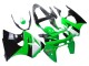 Green White Glossy Black 1998-1999 Kawasaki ZX6R Motorcycle Fairings