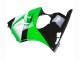 Green White Glossy Black 1998-1999 Kawasaki ZX6R Motorcycle Fairings
