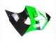 Green White Glossy Black 1998-1999 Kawasaki ZX6R Motorcycle Fairings