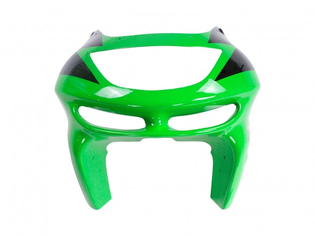 Green White Glossy Black 1998-1999 Kawasaki ZX6R Motorcycle Fairings