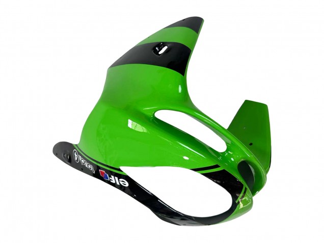 Green Glossy Black Elf Bridgestone 1998-1999 Kawasaki ZX6R Motorcycle Fairings