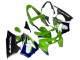 Green White Blue Silver Glossy Black 1998-1999 Kawasaki ZX6R Motorcycle Fairings