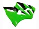 Green White Black 2000-2002 Kawasaki ZX6R Motorcycle Fairings