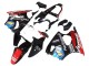 Glossy Black Red Blue Red PlayStation 2 2000-2002 Kawasaki ZX6R Motorcycle Fairings